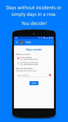 DWI  Days counter android App screenshot 5